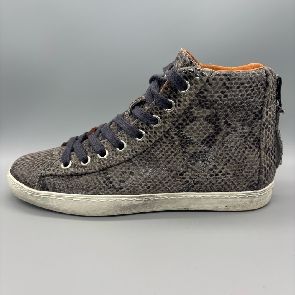 Ca’Shott Copenhagen Leather Snakeprint High Top Sneakers Women’s Size‎ 38/US 7